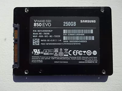 Samsung 850 EVO 250GB 2.5  SATA SSD • £19.95