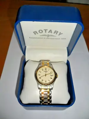 Mens Rotary Stainless Steel Watch Brand New Battery • £35