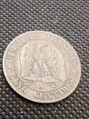 1856 A Napoleon Iii Emperor - 5 Centimes Coin France -mint Paris - Vf Condition  • $20