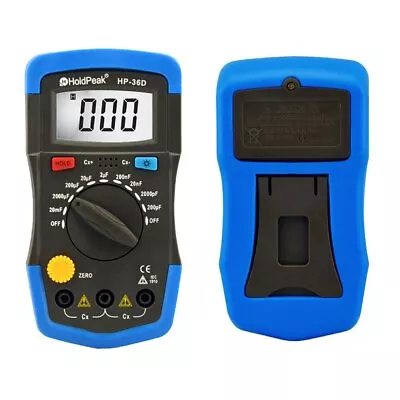 Multimeter Digital Capacitance 200pF-20mF Meter Capacitor Tester Measure Tool • $24.98