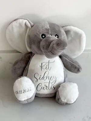 Personalised Large Plush Teddy Bear Baby Boy Girl First Christmas Birth Gift Toy • £19.99