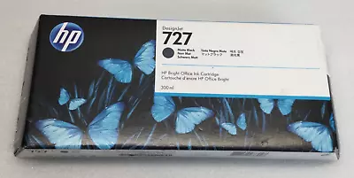 HP 727 Matte Black 300ml C1Q12A DesignJet  T920 T930 T1500 T2500. • $98.99