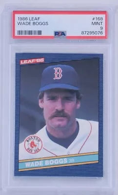 1986 Leaf Wade Boggs #168 PSA 9 Mint HOF Boston Red Sox Yankees • $21.99