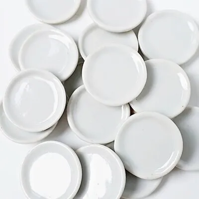 Realistic Miniature Ceramic Plates Dishware Tableware Dollhouse Kitchen Decor  • $34.99