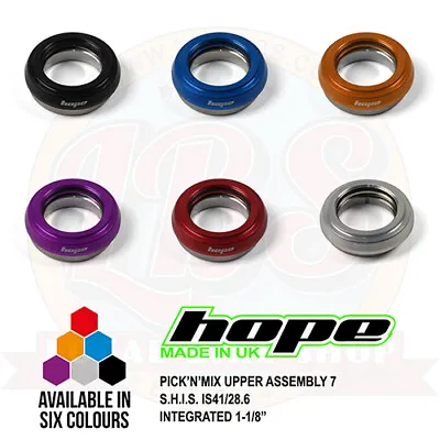 Hope Pick'n'Mix Headset Upper Assembly 7 S.H.I.S. IS41/28.6 Integrated 1-1/8   • $59.99