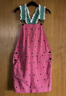Lazy Oaf Cute Kawaii Pink And Green Watermelon Dungaree Dress Size Small RRP £75 • £25