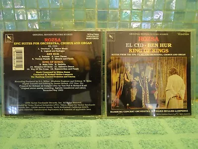 Miklos Rozsa El Cid Ben Hur King Of Kings JAPAN PRESS CD -EXTRA CDs SHIP FREE • $2.99