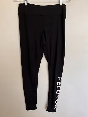 $28 • Buy Peloton  Leggings Spellout Black Yoga Running Cycling Medium
