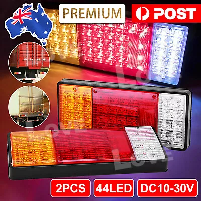 $32.85 • Buy 2X 88 LED Tail Lights Trailer Ute Caravan Truck Stop Indicator Rear LAMP 12V 24V