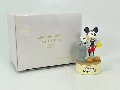 Lenox Disney Movie Star Mickey Mouse Thimble MICKEY STEPS OUT Figurine • $23.44