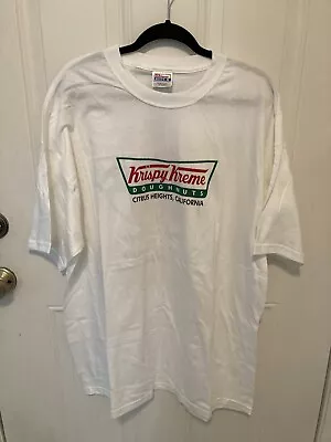 $15.99 • Buy Krispy Kreme Donut T Shirt Tee Doughnuts Logo Graphic Tee Hanes Beefy White  XXL