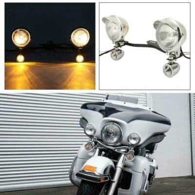 $69.99 • Buy Passing Fog Turn Signal Light Bar For Yamaha V-Star XVS 1100 1300 650 950 Custom