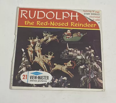 Set Of 2 Rudolph The Red-Nosed Reindeer View-Master Reels 1955 Missing 1 Reel • $7.99