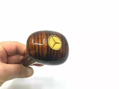 Gold Emblem Zebrano Shift Knob For Mercedes W124 W201 W126 W108 R129 C126 • $75.05