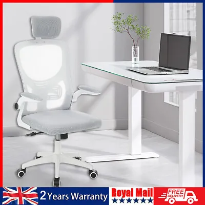 Mesh Office Chair Ergonomic 360° Swivel Lift Computer Desk Adjustable Height • £39.99