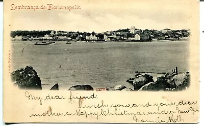 Brazil Florianópolis - City Harbor 1902 Cover Auburn PA USA Livraria Moderra PPC • $7.99