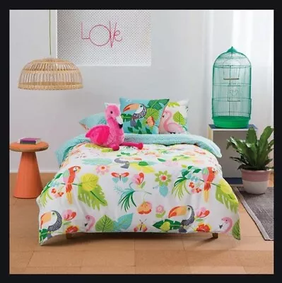 Kas Paradise Duvet Cover And Pillowcase Set Single. • £30.50