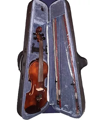 Cecilio CVN-500 Acoustic Violin - Brown (DA_4/4CVN-500+SR+92D+FB1) • $134.99