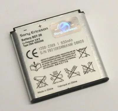 Genuine Sony Ericsson BST-38 Battery For W580 W580i T650 T658 C902 C902i C905 • $14.99