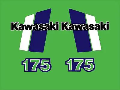 1980 1981 1982 Kawasaki Kdx 175 Gas Tank And Side Panel Decal Set   • $51.66