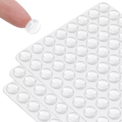 £2.92 • Buy 100X RUBBER FEET Self Adhesive Clear & Black Bumper Stop Door Buffer Rubber Pads