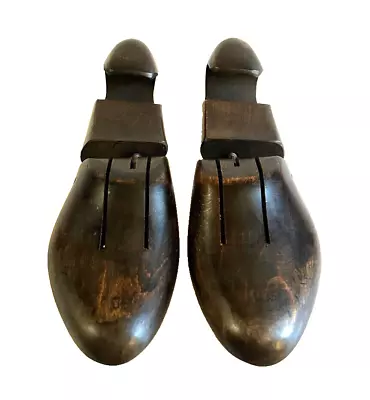 Vintage Solid Wooden Shoe Stretchers By J.V. Shoe Tree Co Size 8D Good Shape • $29.98