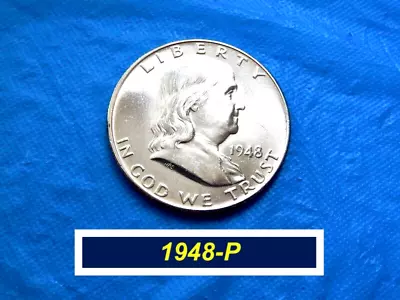 GEM ➪ 1948-P Franklin ➪ Lustrous Blazing  BU  ➪ Eye Appeal ➪ FBL ➪ 1.48P= • $13.49