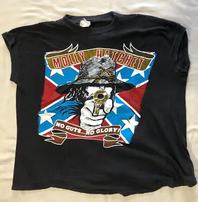 80’s Molly Hatchet Shirt Vintage No Guys No Glory Jax Southern Rock • $39