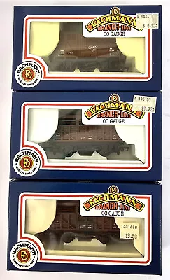 Bachmann Branch Line 3 Wagons/ Vans OO Gauge. Two Wagons 33-650 Cattle Fruit • $75