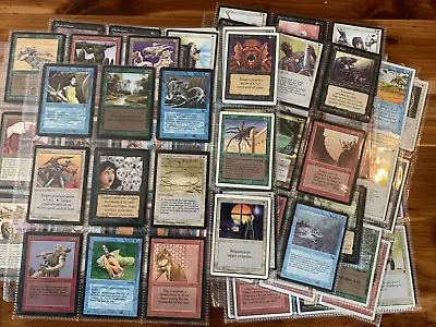 Huge Vintage Magic The Gathering 200+ Card Lot: Alpha/Beta/Antiquities/Arabian • $50