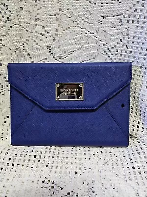 Michael Kors Blue Clutch For Apple IPad Mini W/Retina Display Leather New In Box • $35