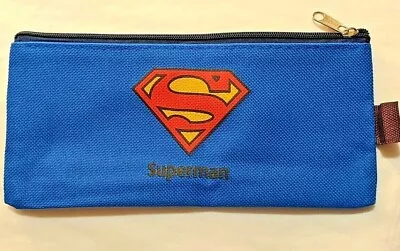 DC Comics Superman Logo School Supply Glove Box Wallet Pouch Coin Bag NWT USA • $5.49