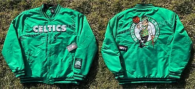 Authentic Ultra GAME Embroidered Boston Celtics Varsity Button Up Jacket • $99.99