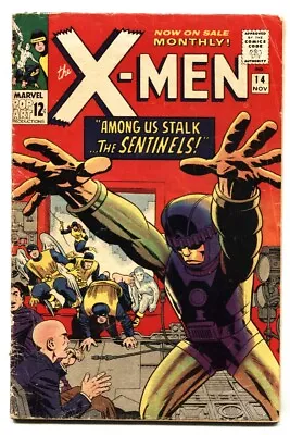 $525 • Buy X-MEN #14 MARVEL SILVER-AGE 1st Appearance Of The SENTINELS-1965