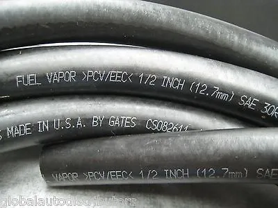 1/2  ID (12.7mm) Fuel Hose - Gates Or Dayco Brand - One Foot - Ships Fast! • $9.99