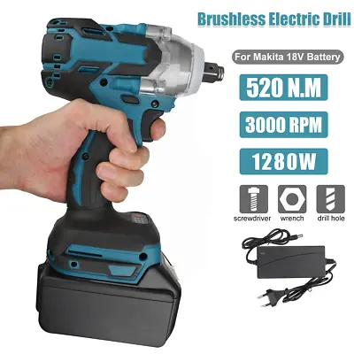 Cordless Electric Impact Wrench Gun 1/2'' High Power Driver With Li-ion Battery • $43.69