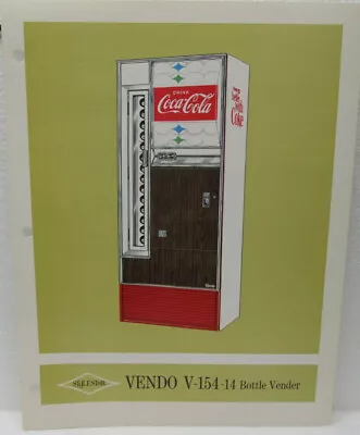 Original Vendo V-154 Coca Cola 14 Bottle Vendor Description & Specs Sheet • $22