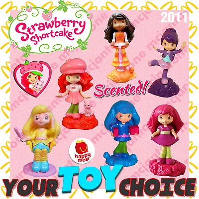 McDonald's 2011 STRAWBERRY SHORTCAKE Doll SSC FRUIT Scented YOUR Toy CHOICE • $4