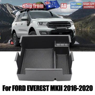 $21.99 • Buy Car Center Armrest Console Storage Glove Tray For Ford Everest PX MKII 2016-21