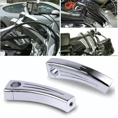 7  Chrome Handle Bar Risers For Yamaha V-Star XVS 650 Classic Custom NEW • $53.25