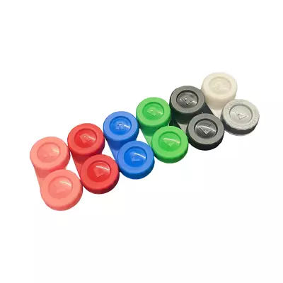 6 X Contact Lens Storage Soaking Cases Multi Colour • £4.25