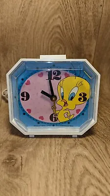 Vintage Westclox 1994 Tweety Bird White Electric Alarm Clock • $18.25