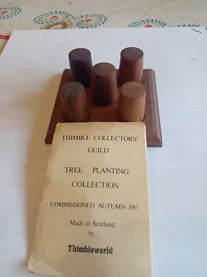 £1.99 • Buy Wooden Thimble Collection Set. Made In Scotland By Thimbleworld