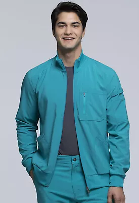 Cherokee Infinity Men's Zip Front Scrub Jacket - CK305A • $19.98