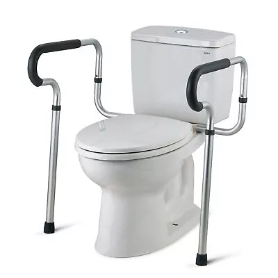 Toilet Safety Rail Free Stand Medical Supply For Elderly Support Up To 300 Lb • $29.80