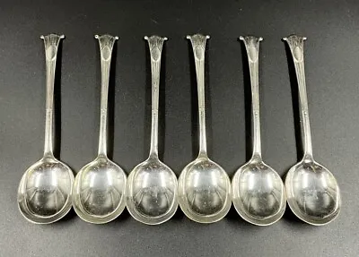 Rare Set Of 6 Edwardian Spoons Mappin And Webb Princes Plate 8” • $50