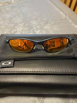 RARE OAKLEY O5 WIRE SUNGLASSES Cobalt Frames W/ Fire Iridium Lenses • $79.99