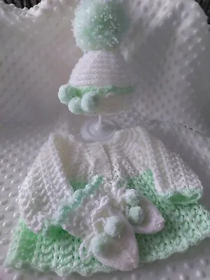 Hand Knitted Baby Sets Newborn Set  • £12.50