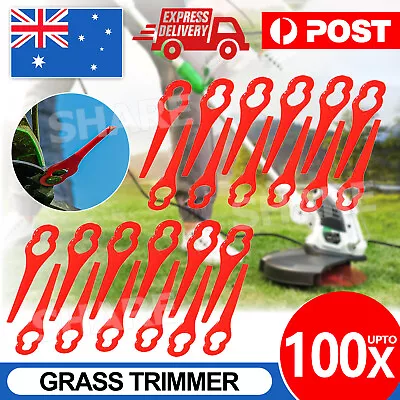 100 PCS Grass Trimmer Blades Ozito Plastic For Crop Garden Weed Lawn BOSH KULLER • $2.75