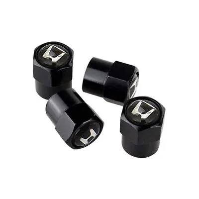 4x Black Hex Alloy Tire Air Valve Stem Cap Fits Most Honda Cars Trucks & SUVs  • $8.68